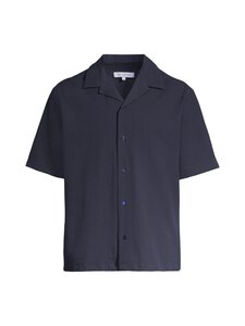 Maison Kitsuné - Seersucker Resort -paita - 0413 CLASSIC NAVY | Stockmann
