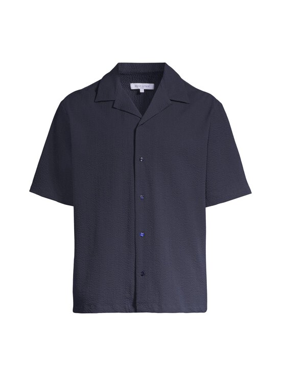 Maison Kitsuné - Seersucker Resort -paita - 0413 CLASSIC NAVY | Stockmann - photo 1