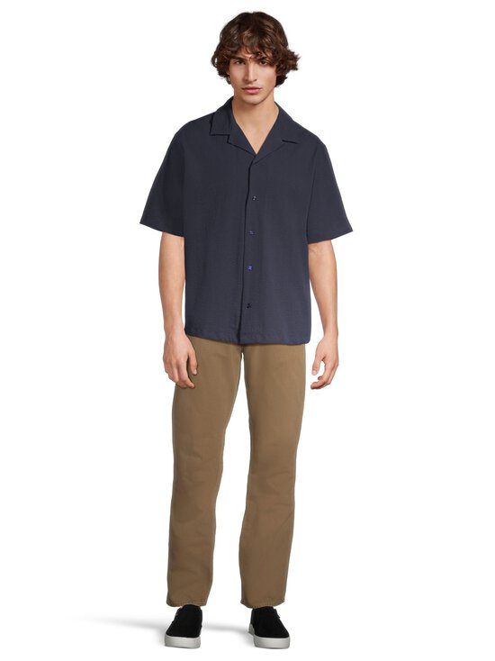 Maison Kitsuné - Seersucker Resort -paita - 0413 CLASSIC NAVY | Stockmann - photo 2