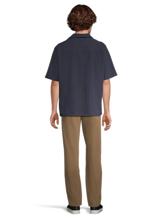 Maison Kitsuné - Seersucker Resort -paita - 0413 CLASSIC NAVY | Stockmann - photo 3