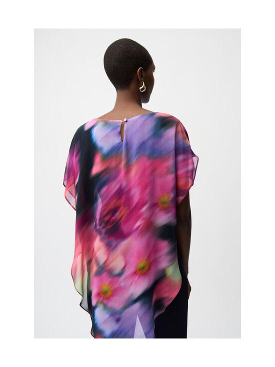 Joseph Ribkoff - Chiffon Floral Print Asymmetrical Layered -pusero - 3316 MIDNIGHT BLUE/MULTI | Stockmann - photo 3