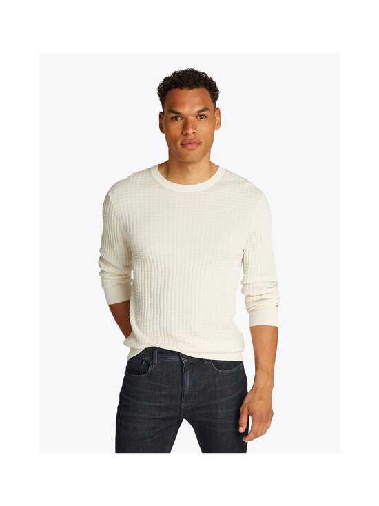 Tommy Hilfiger - Seersucker Texture -neule - Z00 IVORY PETAL - photo 5 Tommy Hilfiger - Seersucker Texture -neule - Z00 IVORY PETAL | Stockmann - photo 5