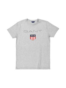 GANT - O.Gant Shield Logo t-paita - 94 LIGHT GREY MELANGE GANT - O.Gant Shield Logo t-paita - 94 LIGHT GREY MELANGE | Stockmann