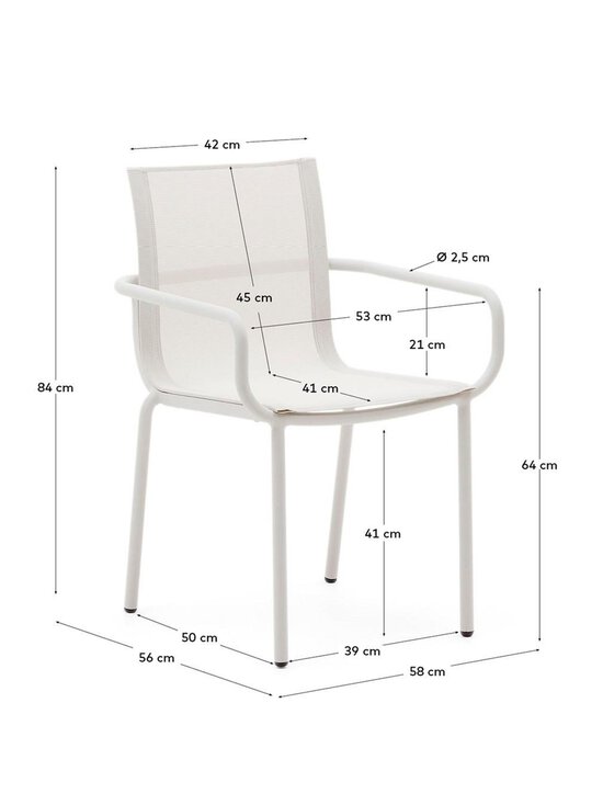 Kave Home - Galdana-tuoli - VALKOINEN | Stockmann - photo 3