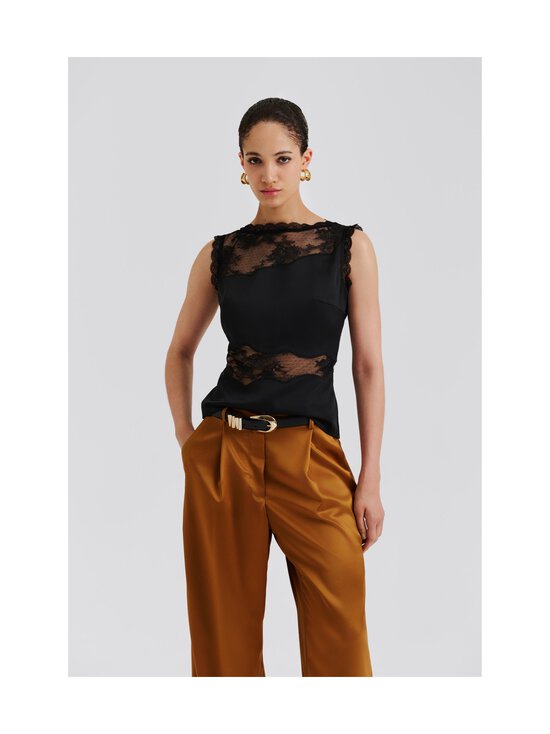 Malina - Desire Lace Trimmed -pusero - BLACK | Stockmann - photo 4