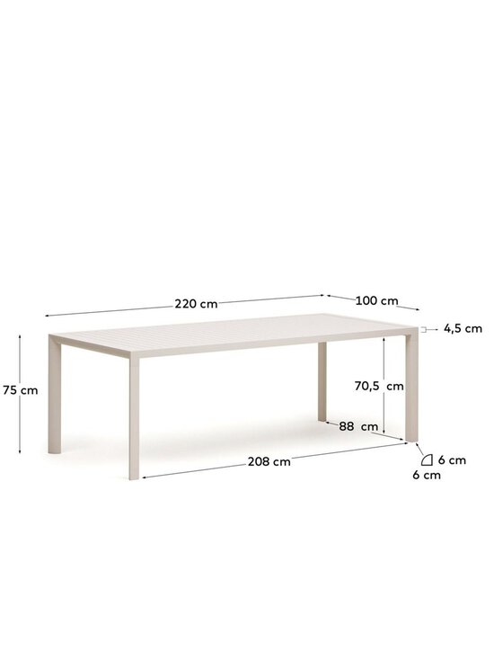 Kave Home - Culip-ruokapöytä - VALKOINEN | Stockmann - photo 5