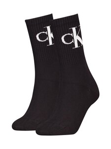 Calvin Klein - CKJ Monogram -sukat 2-pack - 001 BLACK | Stockmann