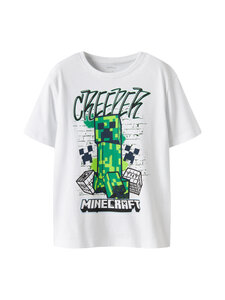 Name It - Nkmd Minecraft Regular t-krekls - BRIGHT WHITE | Stockmann