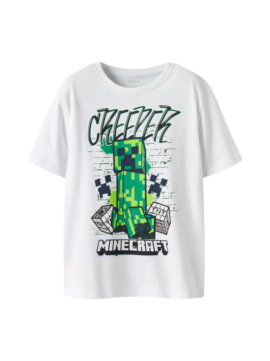 Name It - Nkmd Minecraft Regular t-krekls - BRIGHT WHITE | Stockmann - photo 1