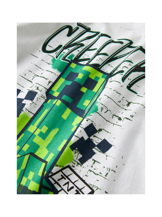 Name It - Nkmd Minecraft Regular t-krekls - BRIGHT WHITE | Stockmann - photo 4