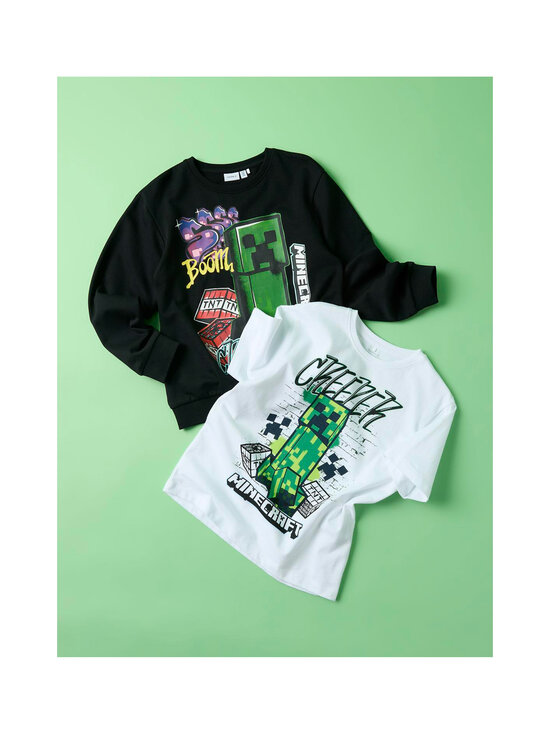 Name It - Nkmd Minecraft Regular t-krekls - BRIGHT WHITE | Stockmann - photo 5