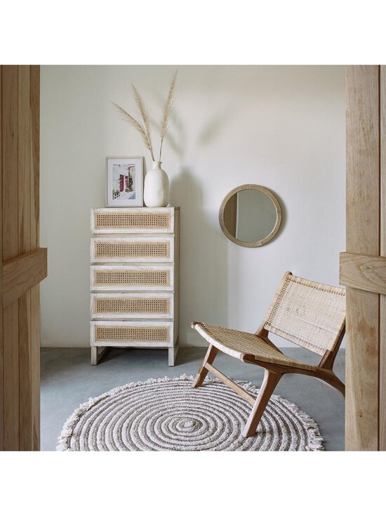 Kave Home - Beida-lepotuoli tiikki/rottinki - BEIGE | Stockmann - photo 7