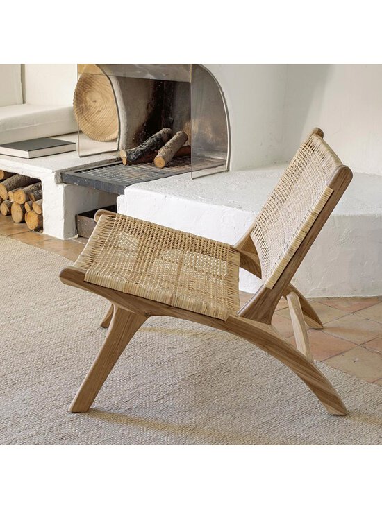 Kave Home - Beida-lepotuoli tiikki/rottinki - BEIGE | Stockmann - photo 9