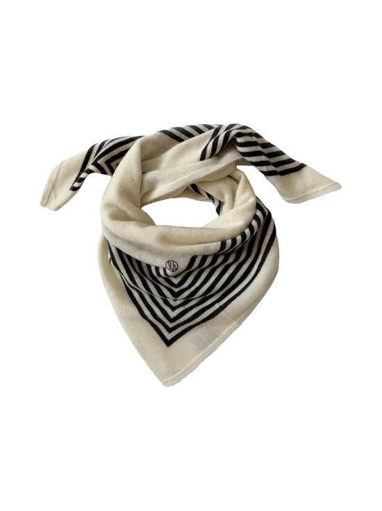 lescarf - Cashmere Striped -huivi - CREAM & BLACK | Stockmann - photo 1