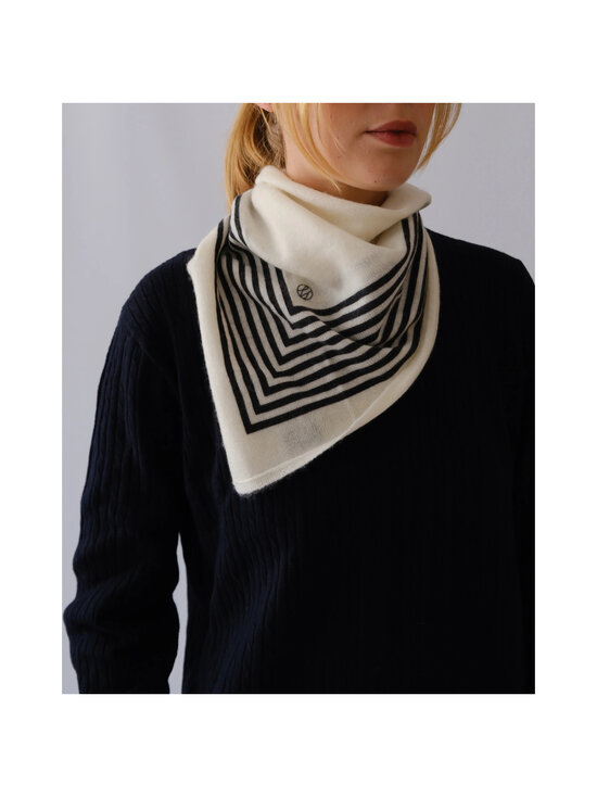 lescarf - Cashmere Striped -huivi - CREAM & BLACK | Stockmann - photo 2