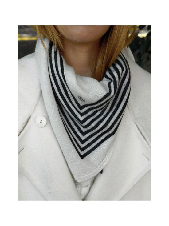 lescarf - Cashmere Striped -huivi - CREAM & BLACK | Stockmann - photo 3