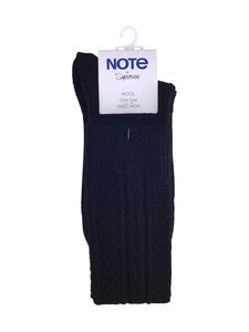 Note - Knee High Wool Cable -villasekoitepolvisukat - 190 BLACK | Stockmann