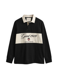 GANT - Blocked Heavy Rugger -paita - 5 BLACK | Stockmann