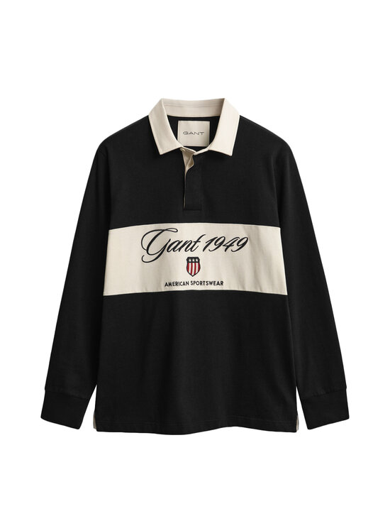 GANT - Blocked Heavy Rugger -paita - 5 BLACK | Stockmann - photo 1