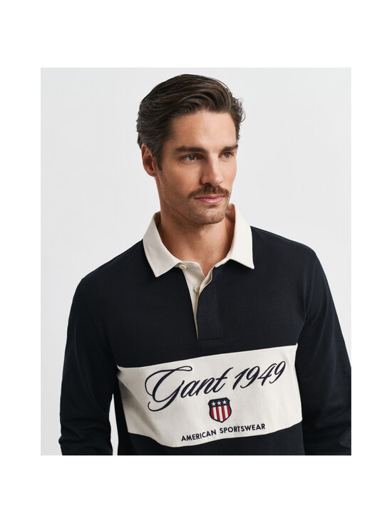 GANT - Blocked Heavy Rugger -paita - 5 BLACK | Stockmann - photo 4