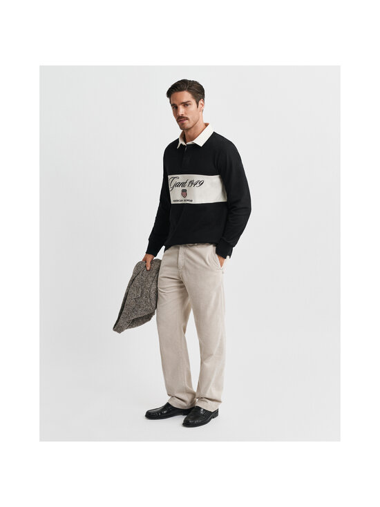 GANT - Blocked Heavy Rugger -paita - 5 BLACK | Stockmann - photo 5