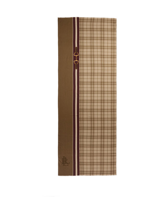 Lauren Ralph Lauren - Plaid Wrap vilnas šalle - TAUPE | Stockmann - photo 2