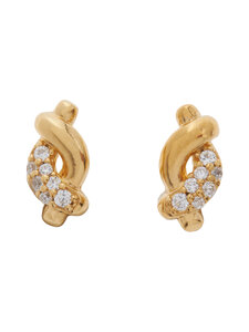 MISSOMA - Molten Snow -nappikorvakorut - GOLD | Stockmann