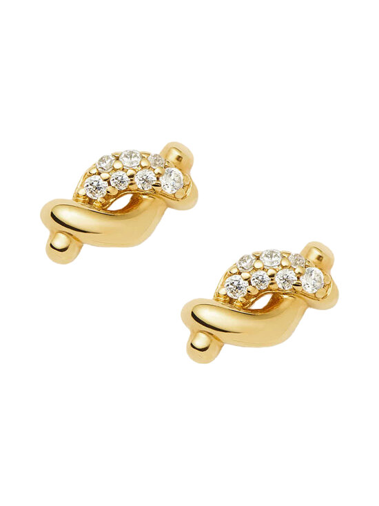 MISSOMA - Kõrvarõngad Molten Snow (napp) - GOLD | Stockmann - photo 1