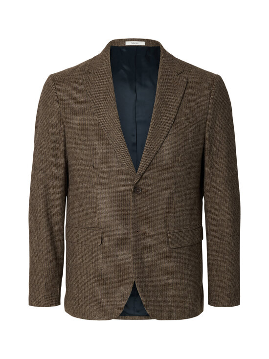 Selected - SlmSlim Reed-bleiseri - MEDIUM BROWN MELANGE CHECKS:CHECK | Stockmann - photo 1