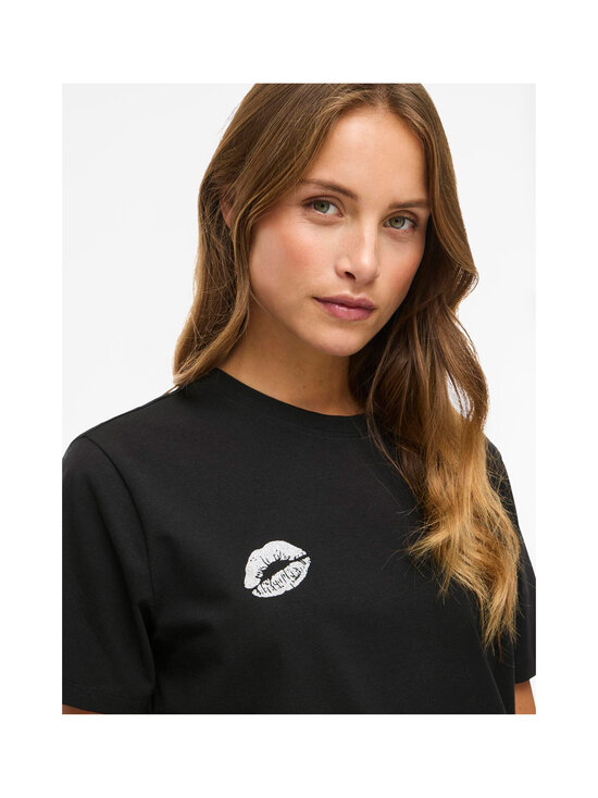 Vila - Vinora t-krekls - BLACK PRINT:SILVER KISS PRINT | Stockmann - photo 6