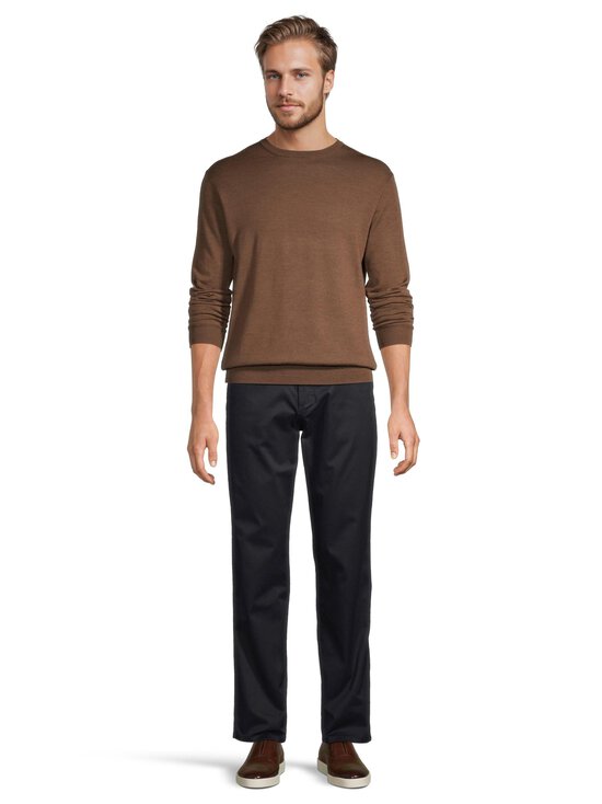 ESSENTIALS by Stockmann - Ethan-merinoneulepaita - BROWN MEL. 265528 | Stockmann - photo 2