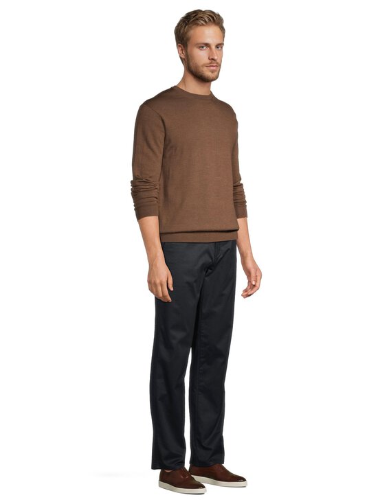 ESSENTIALS by Stockmann - Ethan-merinoneulepaita - BROWN MEL. 265528 | Stockmann - photo 4