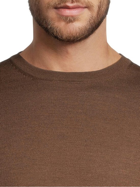 ESSENTIALS by Stockmann - Ethan-merinoneulepaita - BROWN MEL. 265528 | Stockmann - photo 6