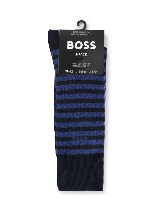 BOSS - Stripe- sukat 2-pack - 401 DARK BLUE - photo 2 BOSS - Stripe- sukat 2-pack - 401 DARK BLUE | Stockmann - photo 2