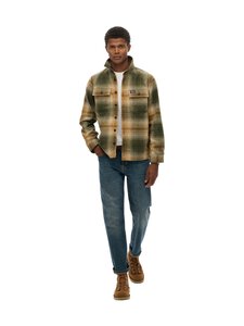 Superdry - Särkjakk Wool Miller - I1U WESTERN OMBRE OLIVE GREEN | Stockmann