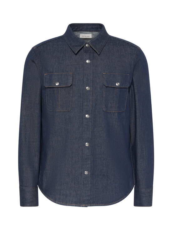 Calvin Klein Jeans - Teksasärk Iconic Western Denim - 46E ICONIC INDIGO | Stockmann - photo 1