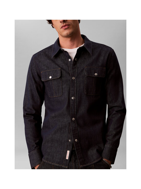 Calvin Klein Jeans - Teksasärk Iconic Western Denim - 46E ICONIC INDIGO | Stockmann - photo 5