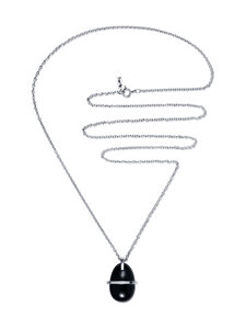 Efva Attling - Slick & Black -kaulakoru - SILVER | Stockmann