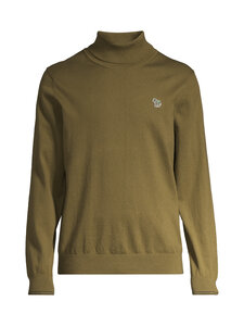 PS Paul Smith - Roll Neck Zebra Badge -neule - 35_MILITARY GREEN | Stockmann