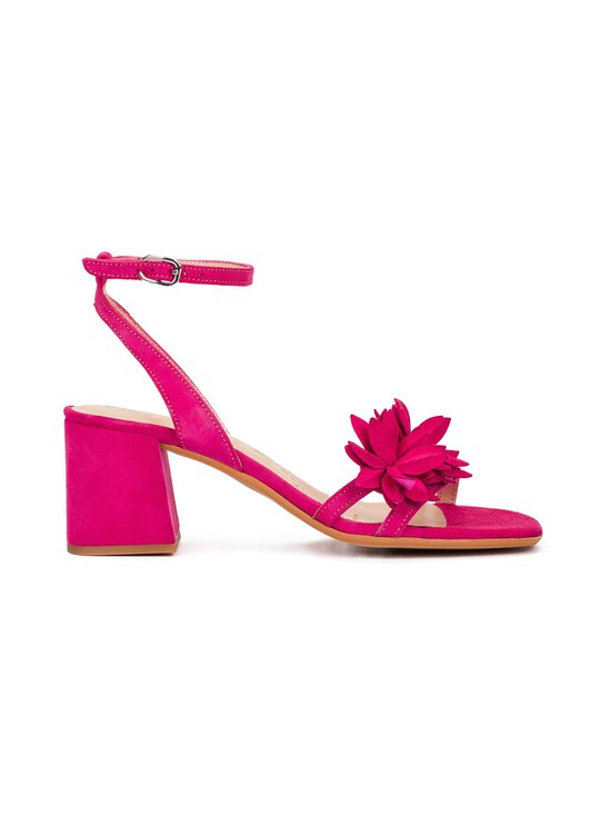 Wonders - Block Heel Flowers -nahkasandaalit - ANTE FUCSIA | Stockmann - photo 1