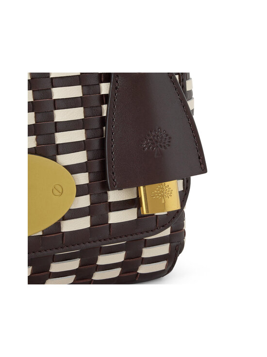 Mulberry - Lily Woven -nahkalaukku - G232 EBONY-EGGSHELL | Stockmann - photo 4