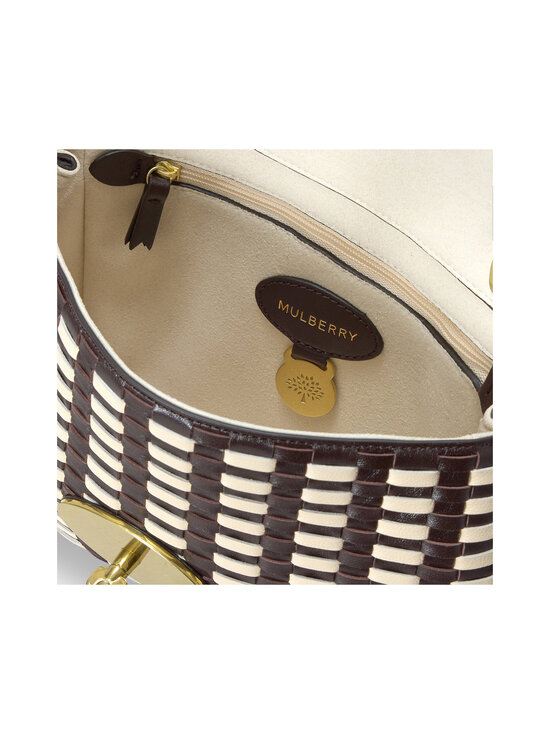 Mulberry - Lily Woven -nahkalaukku - G232 EBONY-EGGSHELL | Stockmann - photo 5