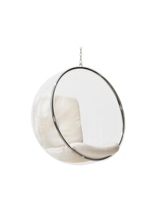 Eero Aarnio - Kuplatuoli - KROMI,LÄPINÄKYVÄ,VALKOINEN | Stockmann