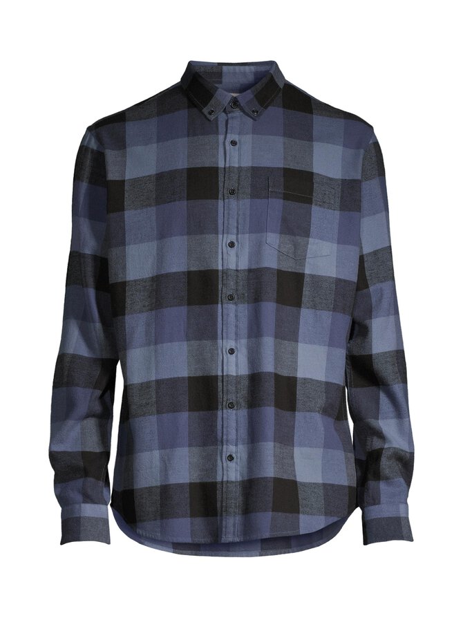Blue Combo Flannel Shirt