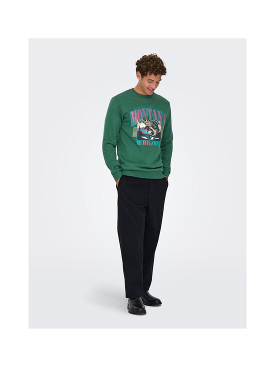 Only & Sons - OnsCeres Monto -collegepaita - TREKKING GREEN PRINT:MONTANA | Stockmann - photo 5