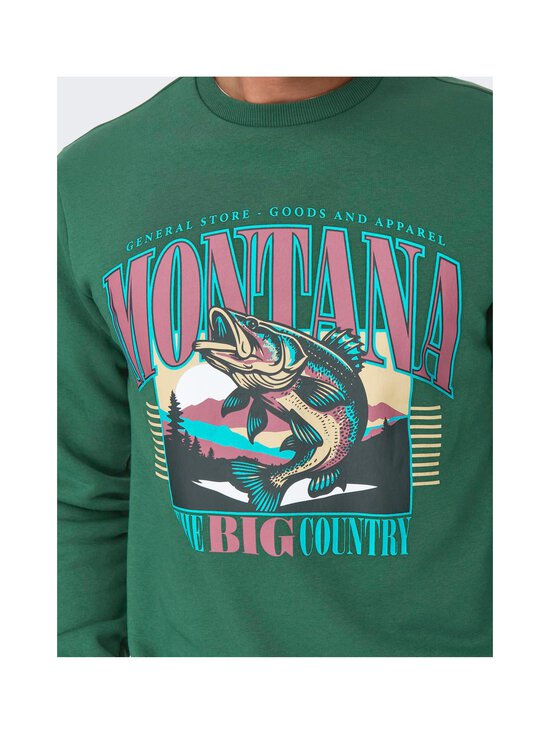 Only & Sons - OnsCeres Monto -collegepaita - TREKKING GREEN PRINT:MONTANA | Stockmann - photo 7