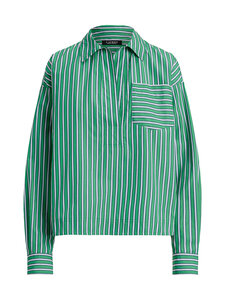 Lauren Ralph Lauren - Stachee kreklblūze - GREEN/WHITE MULTI | Stockmann