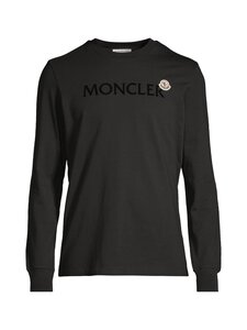 Moncler - Logo-trikoopaita - 999 BLACK | Stockmann