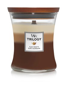Woodwick - Café Sweets Trilogy Medium aromātiskā svece - BROWN Woodwick - Café Sweets Trilogy Medium aromātiskā svece - BROWN | Stockmann