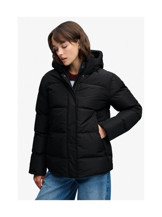 Superdry - Hooded 5 Baffle Sports -toppatakki - 02A BLACK | Stockmann - photo 3